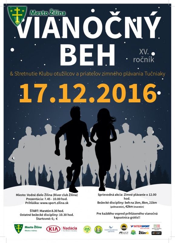 Vianočný beh 2016 – XV. ročník