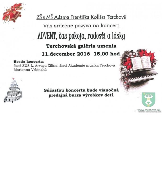 Terchová: ADVENT, čas pokoja, radosti a lásky