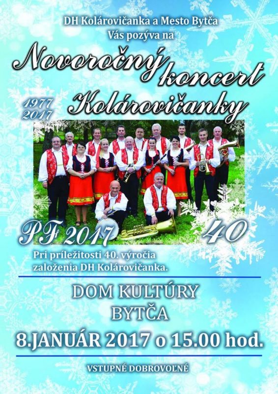 Novoročný koncert Kolárovičanky v Bytči