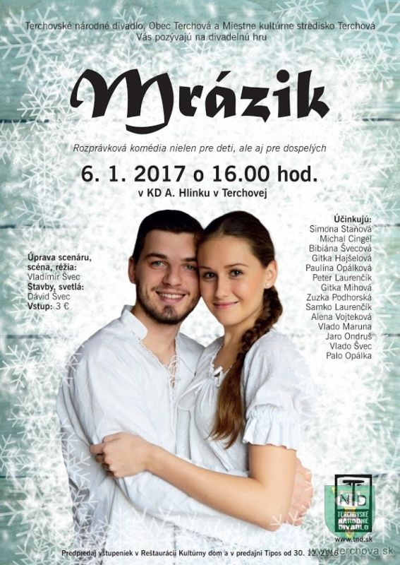 Divadelná hra Mrázik – Terchovské národné divadlo