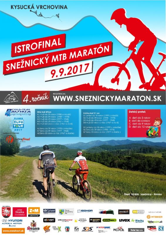 4.ročník ISTROFINAL SNEŽNICKÝ MTB MARATÓN
