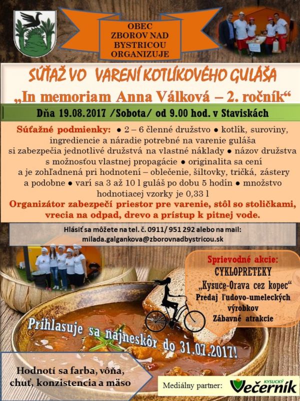 Súťaž vo varení kotlikového guláša