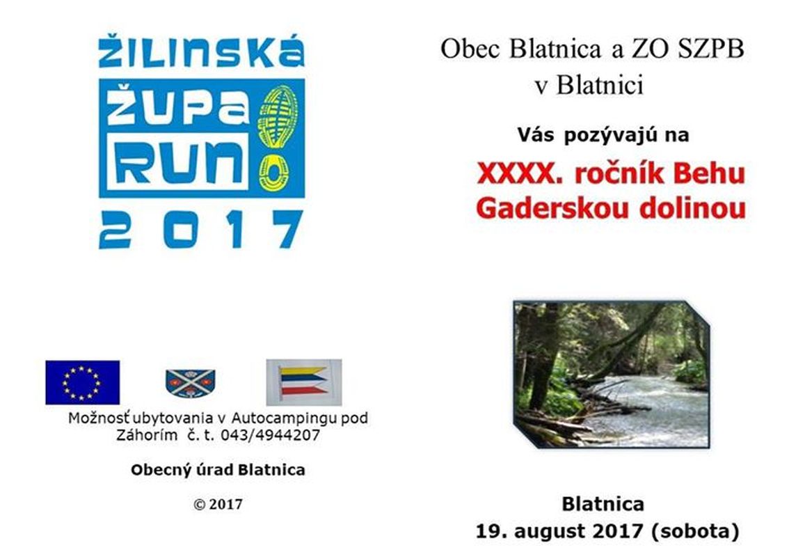 40. ročník behu Gaderskou dolinou