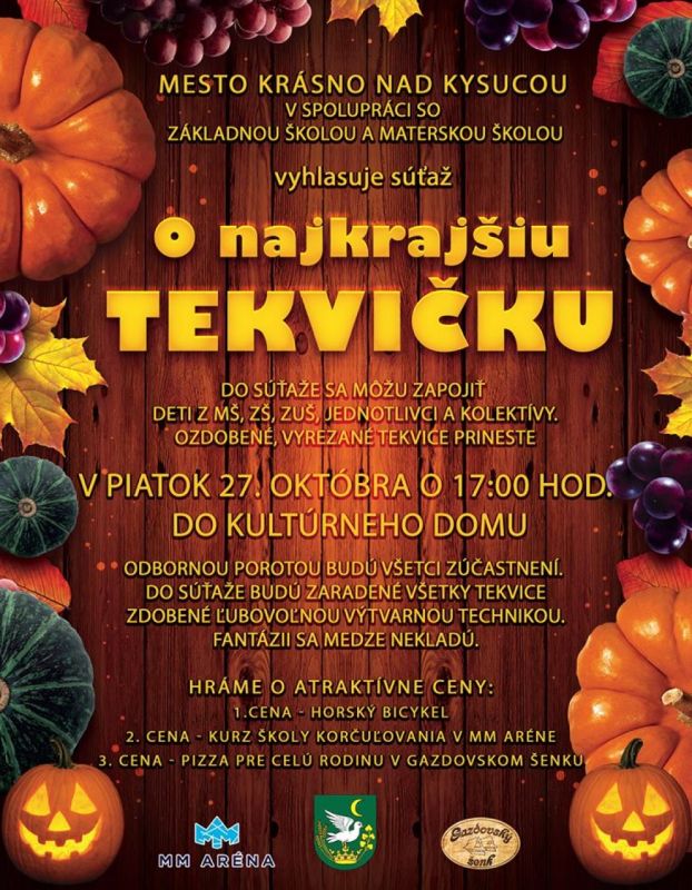 Súťaž o "najkrajšiu tekvičku"