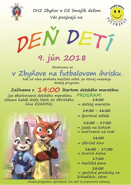 Medzinárodný deň detí v obci Zbyňov