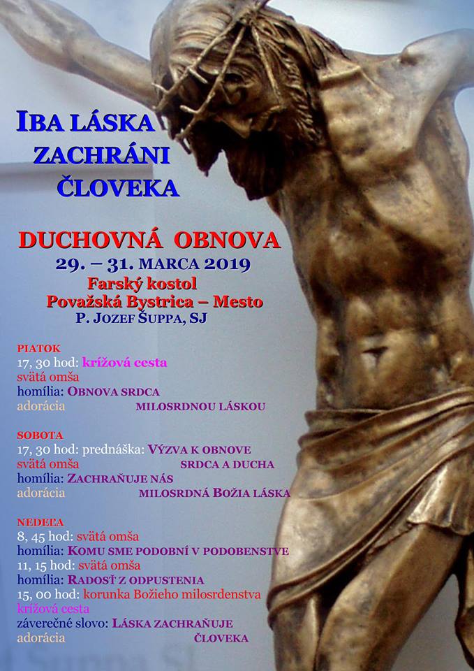 Duchovná obnova “Iba láska zachráni človeka” v Považskej Bystrici