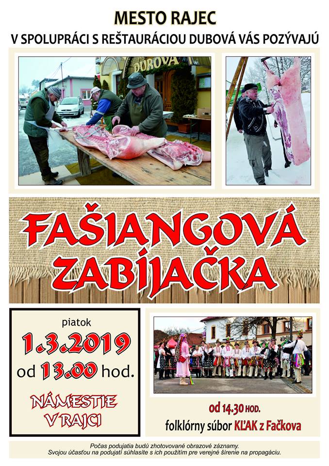 Fašiangová zabíjačka v Rajci