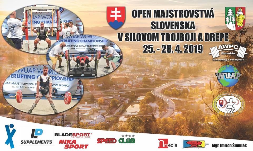 Open Majstrovstvá Slovenska v silovom trojboji a drepe v Čadci