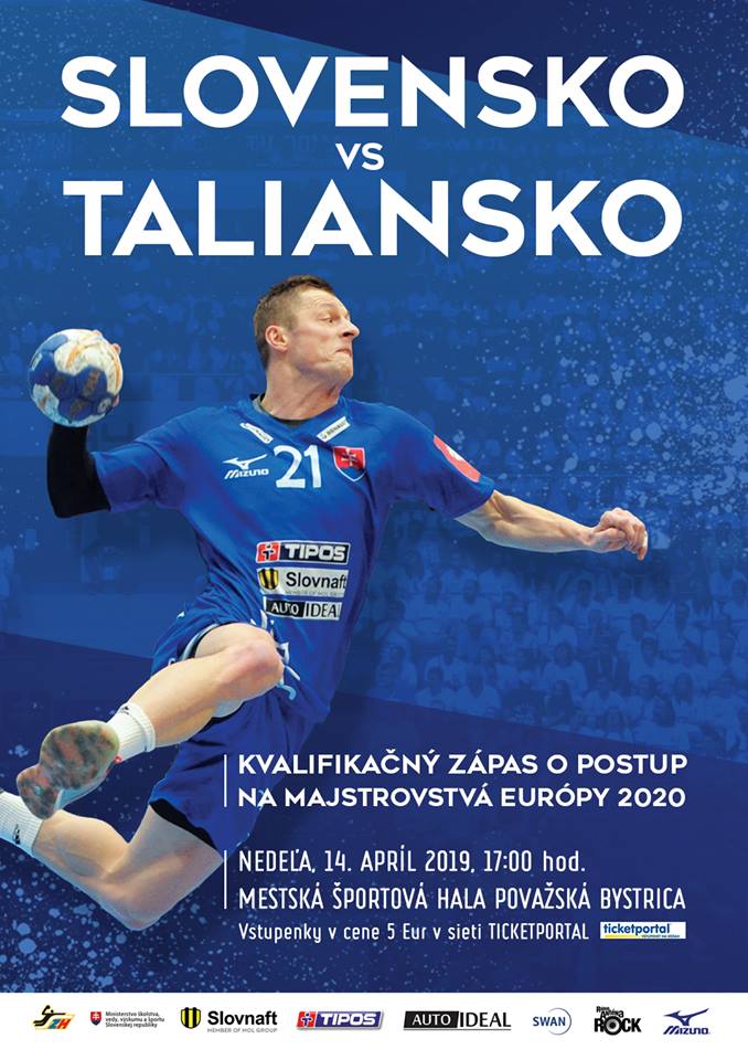 Kvalifikačný zápas Slovensko – Taliansko o postup na majstrovstvá Európy v hádzanej v Považskej Bystrici