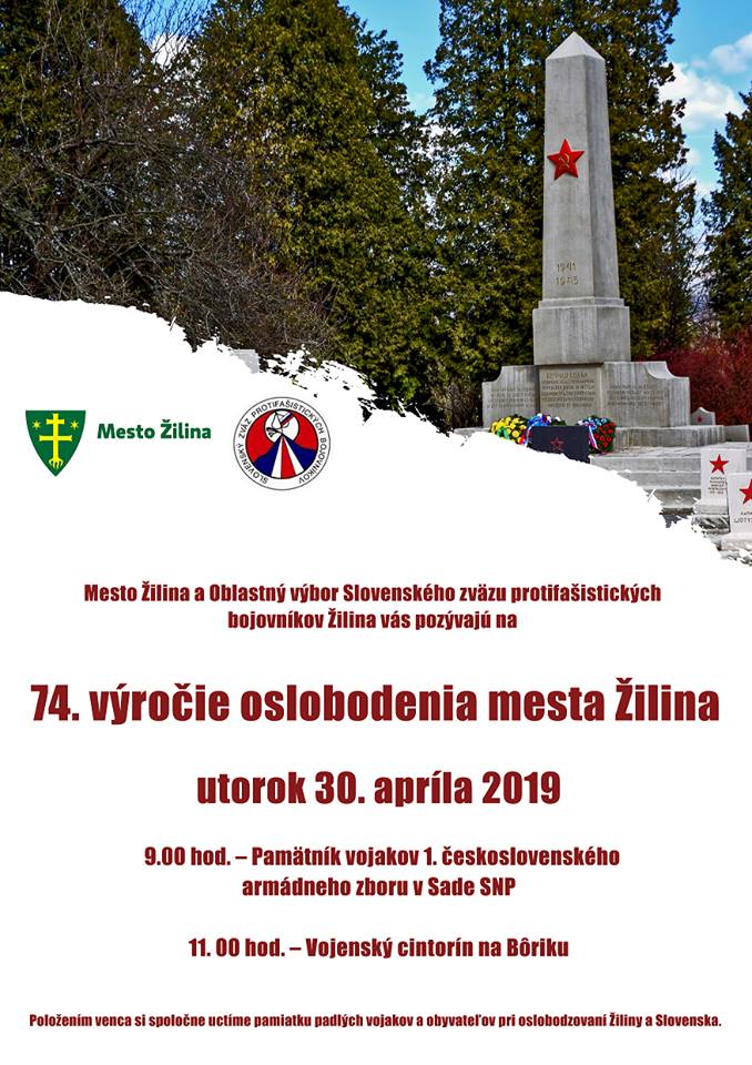 Spomienka na 74. výročie oslobodenia mesta Žilina