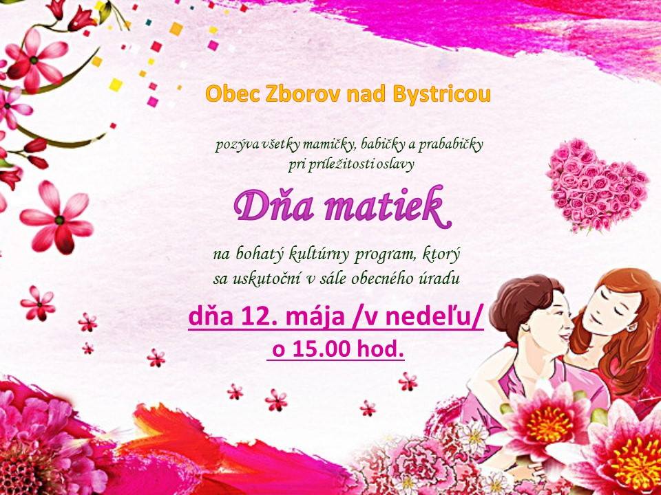 Deň matiek v obci Zborov nad Bystricou vRegióne.sk Aktuálne