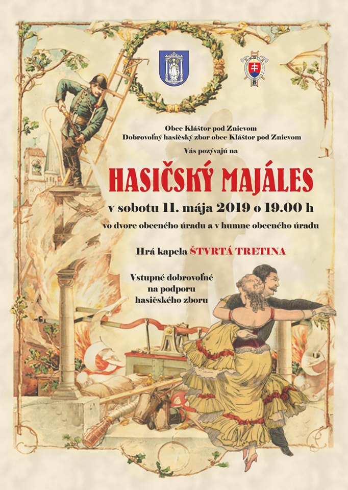 Hasičský majáles v obci Kláštor pod Znievom