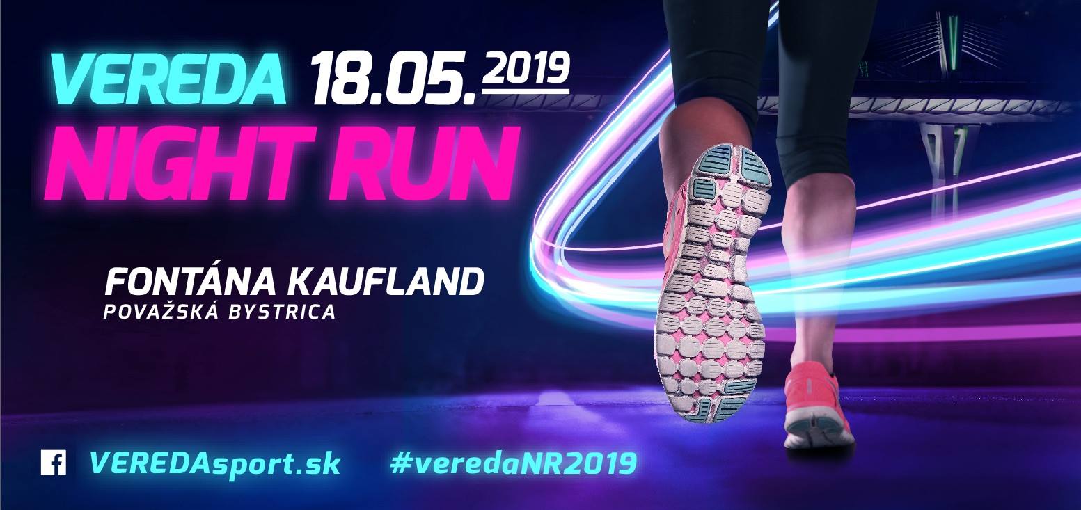 Vereda Night run v Považskej Bystrici