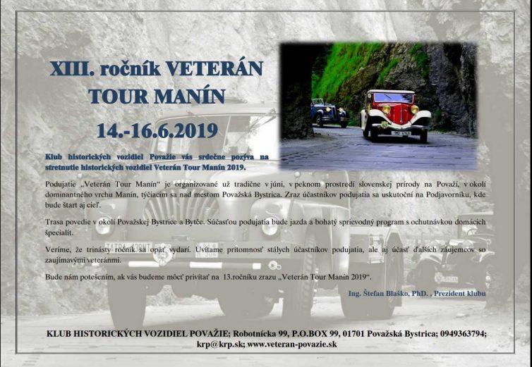 Veterán tour Manín 2019 v okolí Považskej Bystrice