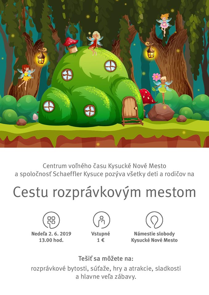 podujatie pre deti “Cesta rozprávkovým mestom” v Kysuckom Novom Meste