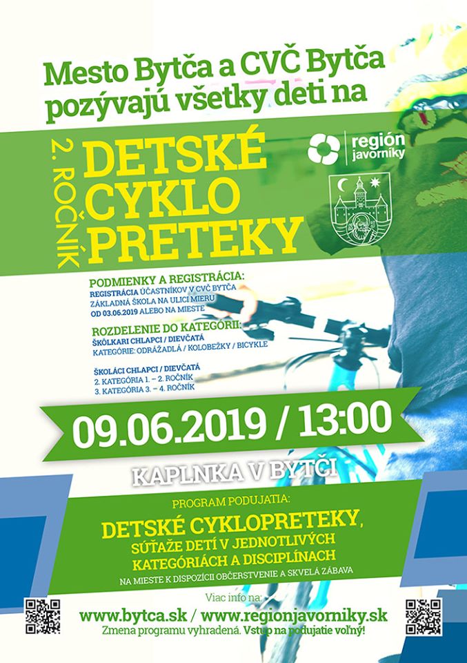 Detské cyklopreteky v Bytči