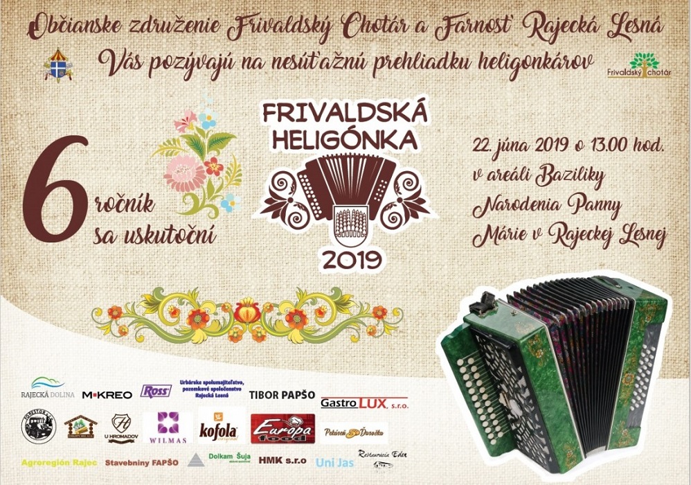 Frívaldský heligónka v obci Rajecká Lesná