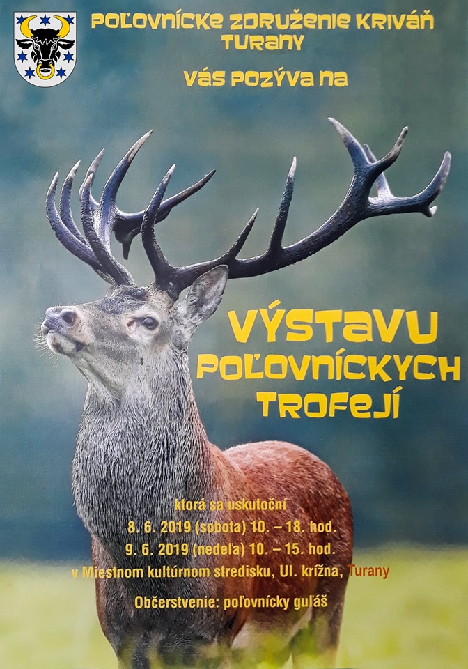 Výstava poľovníckych trofejí v Turanoch
