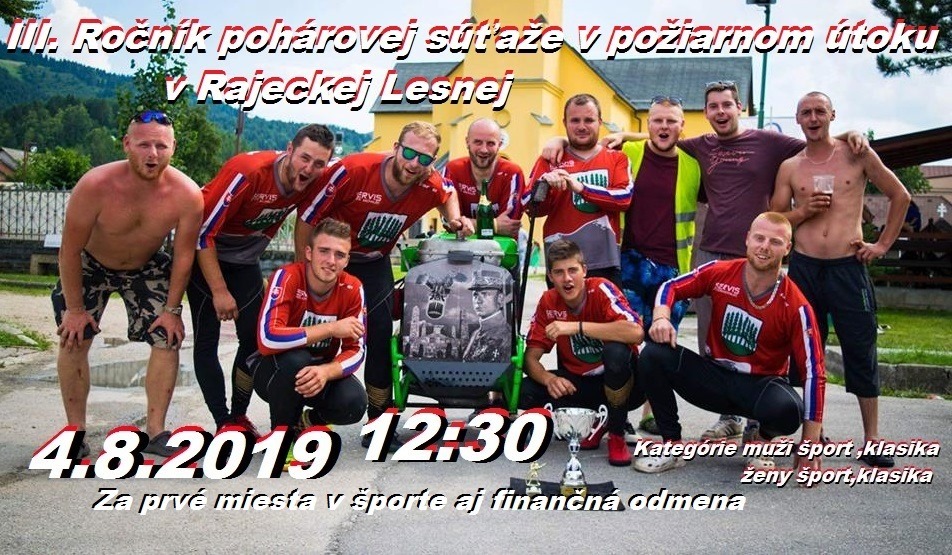 Hasičská súťaž v obci Rajecká Lesná