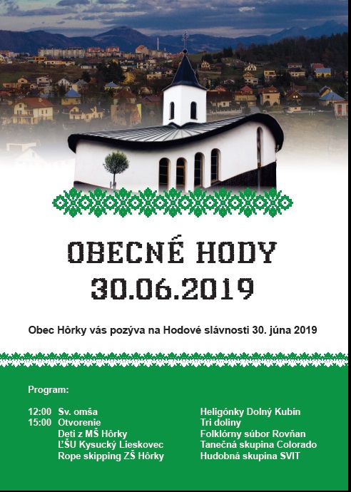Hody v obci Hôrky