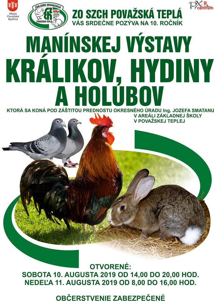 Výstava králikov, hydiny a holubov v Považskej Teplej