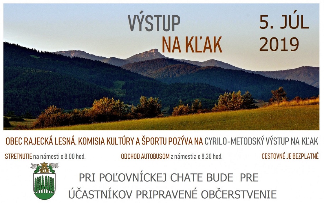 Výstup na Kľak z obce Rajecká Lesná