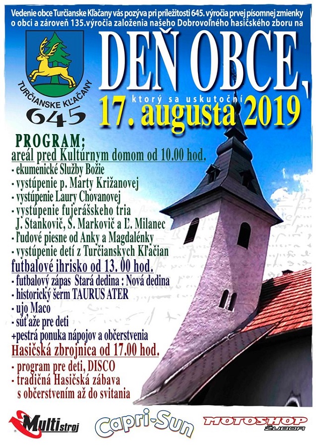 Deň obce Turčianke Kľačany