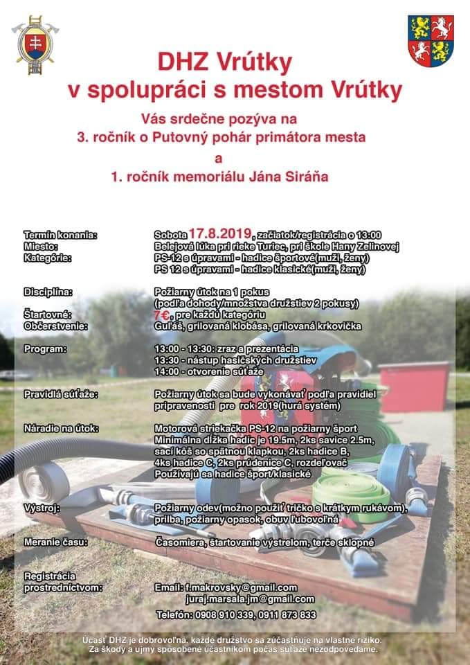 Hasičská súťaž vo Vrútkach