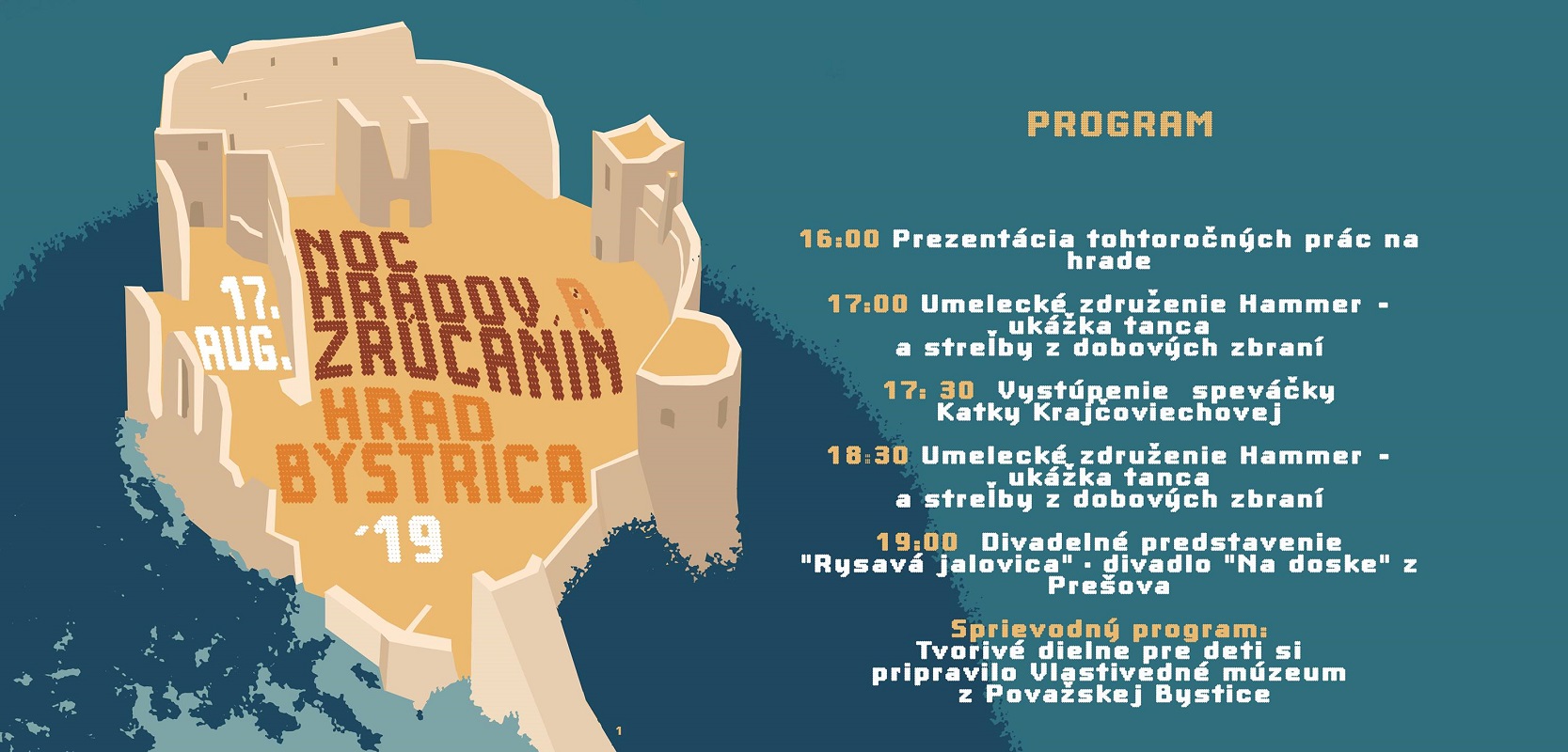 Noc hradov a zrúcanín na Považskom hrade