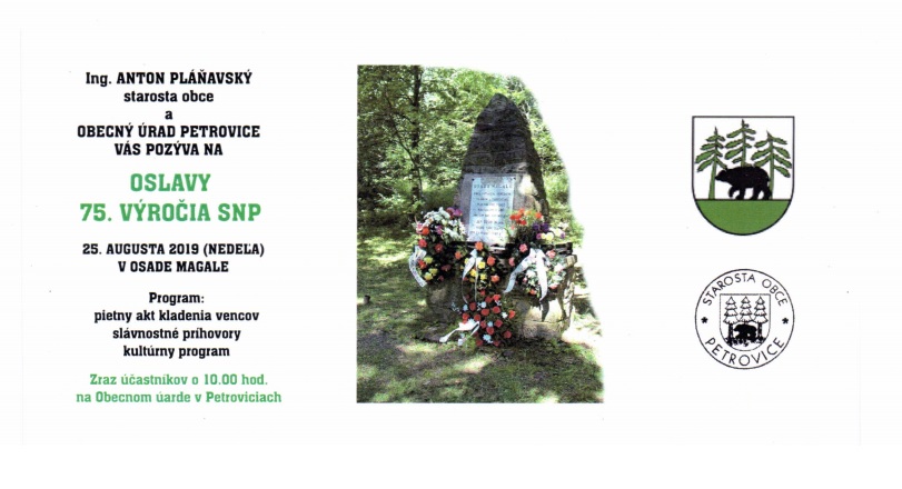 Oslavy SNP v obci Petrovice