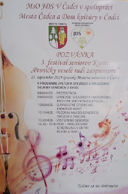 Festival seniorov Kysúc v Čadci
