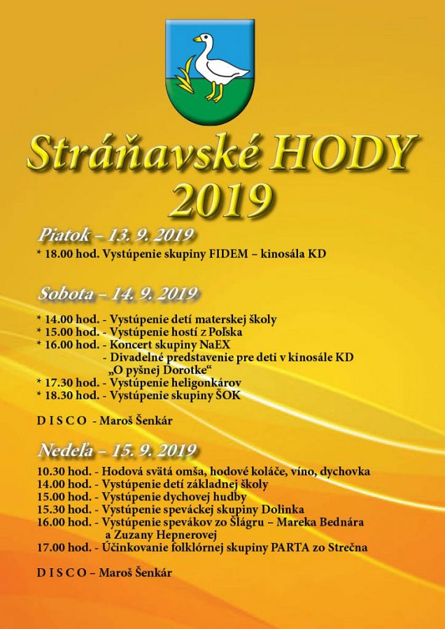 Hody v obci Stráňavy