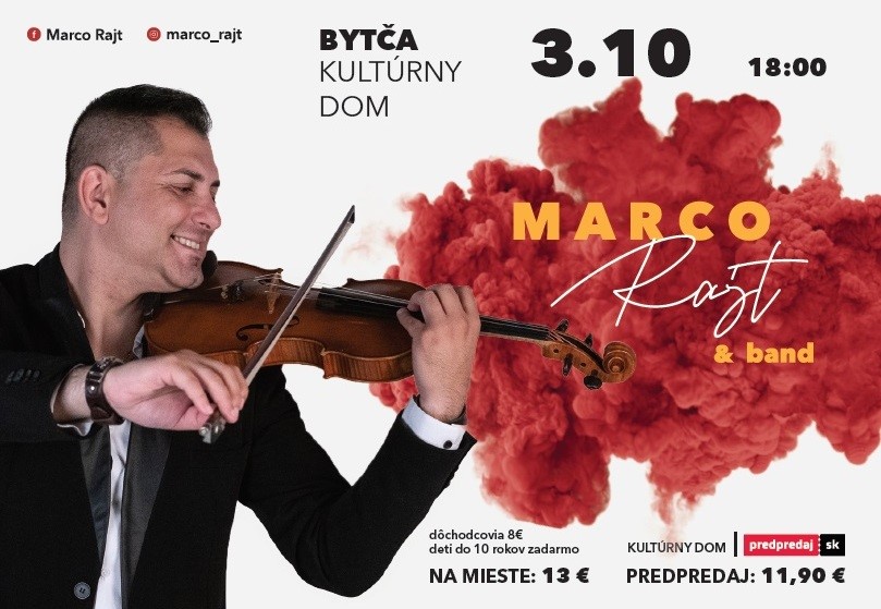 Koncert Marco Rajt & Band v Bytči