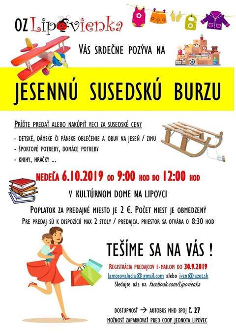 Susedská burza v obci Lipovec