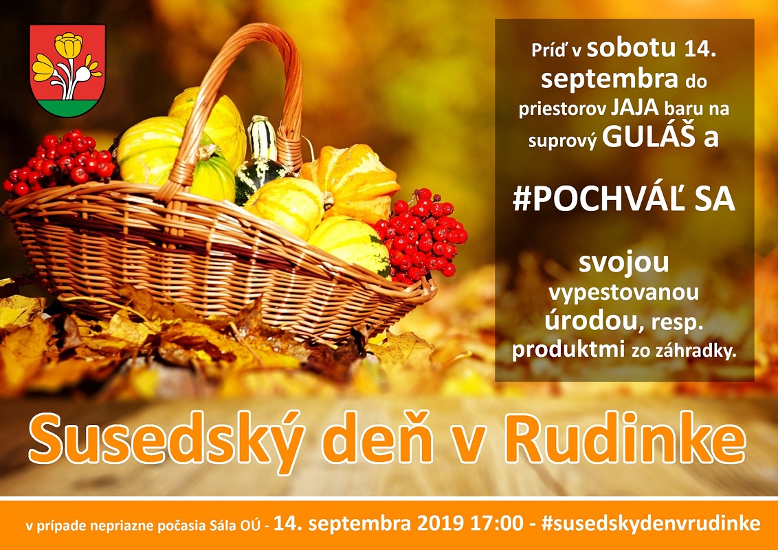 Susedský deň v obci Rudinka