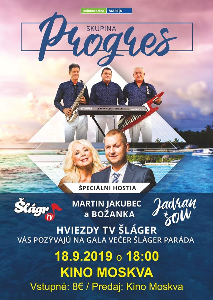 Koncert skupiny Progres a Martina Jakubca a Božanky v Marine