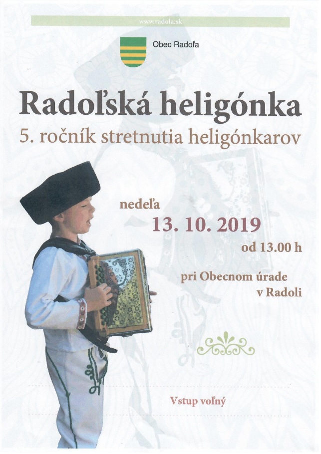 Stretnutie heligonkárov v obci Radoľa