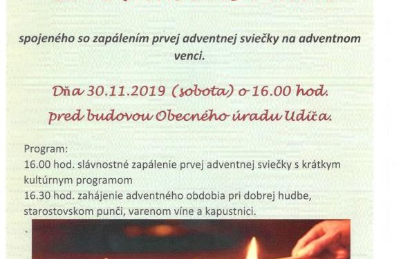 Adventné stretnutie v obci Udiča