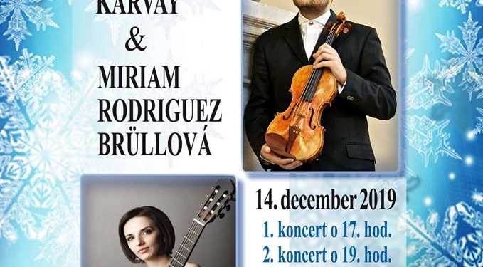 Adventný koncert Dalibora Karvaya a Miriam Rodriguez Brüllovej vo Vrútkach