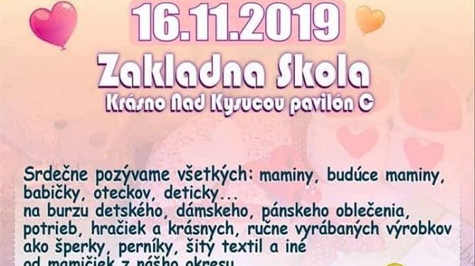 Charitatívne podujatie “Krásňanská blška” v Krásne nad Kysucou