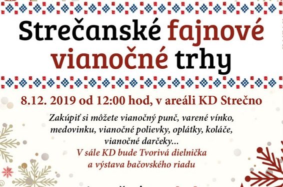 Fajnové Vianočné trhy v obci Strečno