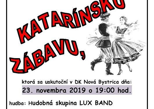 Katarínska zábava v obci Nová Bystrica