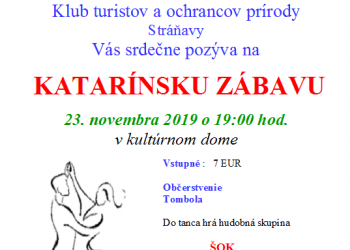 Katarínska zábava v obci Stráňavy