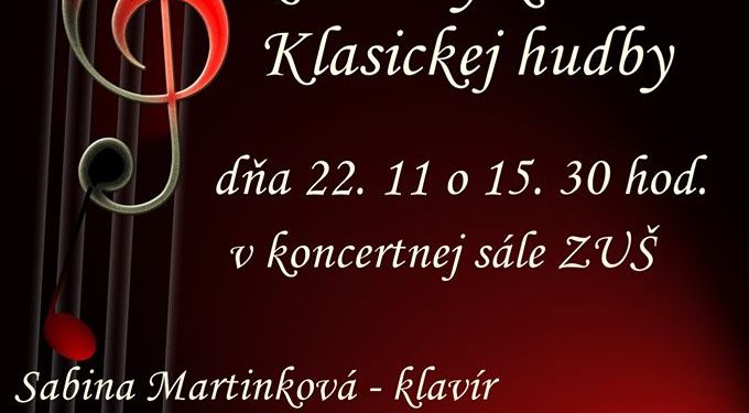 Komorný koncert klasickej hudby v Kysuckom Novom Meste
