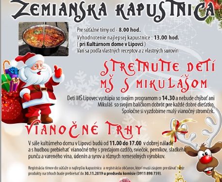 Podujatie Zemianska kapustnica v obci Lipovec