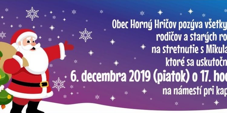 Stretnutie s Mikulášom v obci Horný Hričov