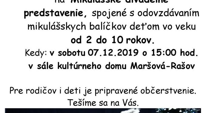 Stretnutie s Mikulášom v obci Maršová-Rašov
