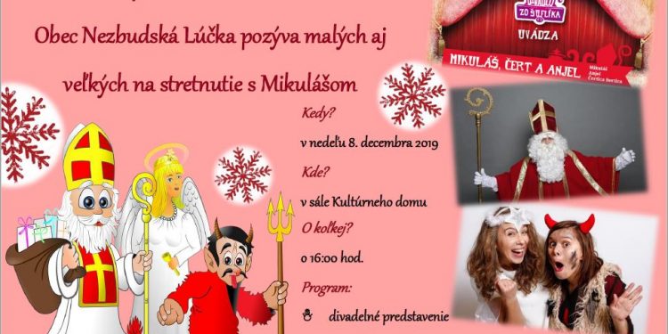 Stretnutie s Mikulášom v obci Nezbudská Lúčka