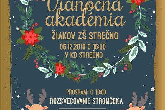 Vianočná akadémia a stretnutie s Mikulášom v obci Strečno