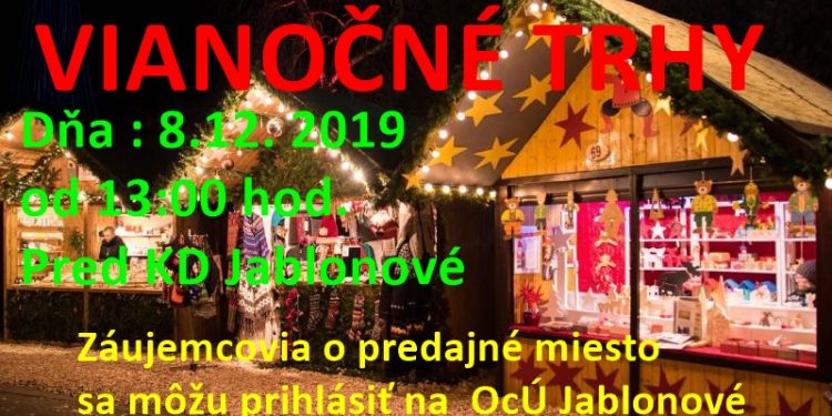 Vianočné trhy v obci Jablonové